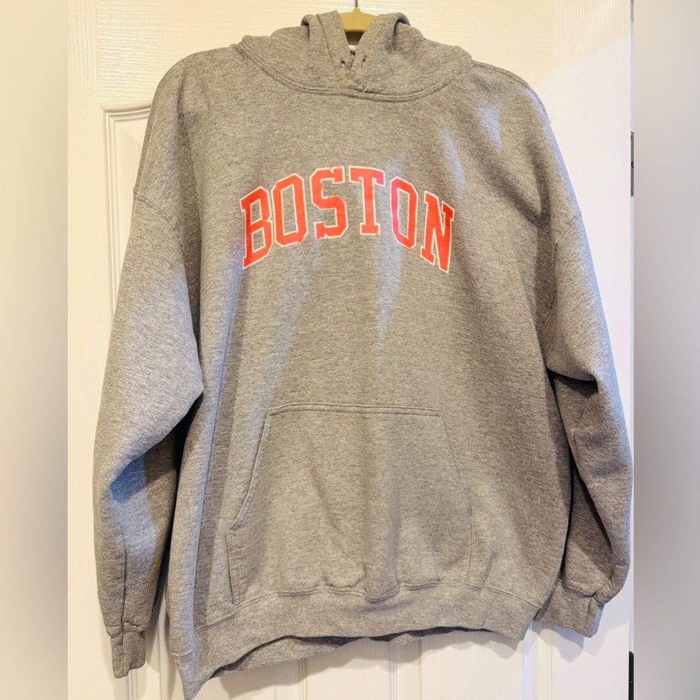 BOSTON Gray Hoodie XL